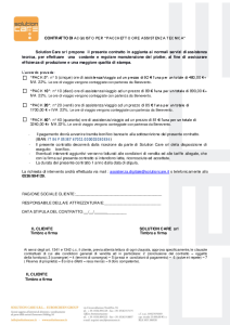 CONTRATTO ACQUISTO PACCHETTO ORE ASSISTENZA TECNICA AREA CENTRO SUD v2....